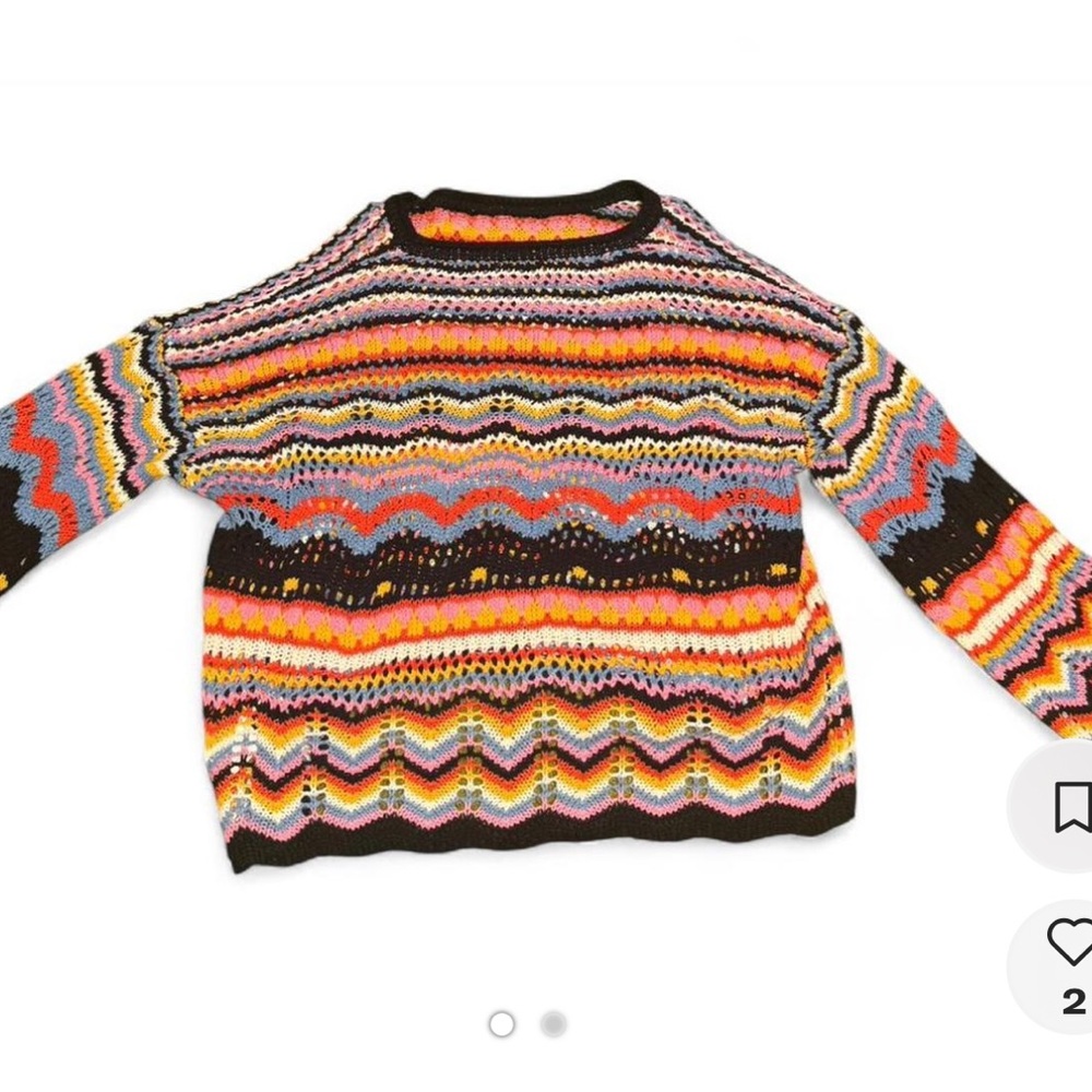 SHEIN Vibrant Striped Sweater